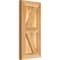 Ekena Millwork Framed Board-n-Batten Shutters w/Z-Bar, Rough Sawn Western Red Cedar, 10 3/4W x 22H, PR RBF06Z11X022RWR - alternate 5